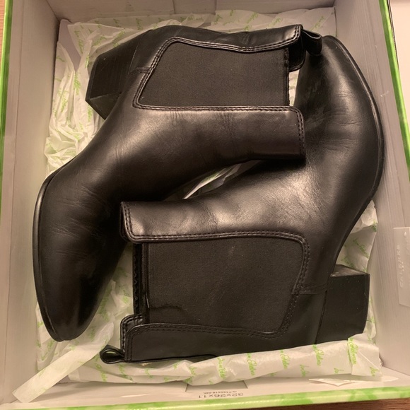 Sam Edelman reesa black leather booties 7.5 - Picture 5 of 11